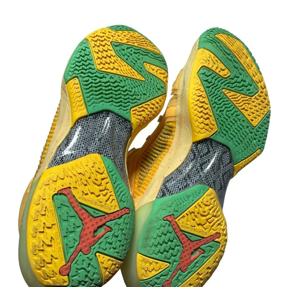 Jordan Why Not Zer0.4 Sneakers Mens‎ 8.5 Yellow/Green Low Basketball Style